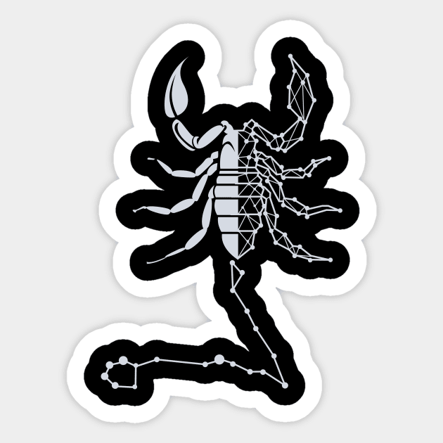 Scorpion Zodiac Sign Sticker by redsoldesign